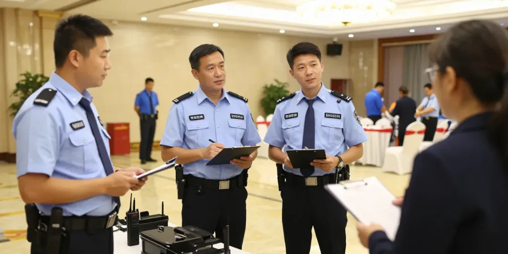 Security Solutions team providing expert support at corporate events, local services.