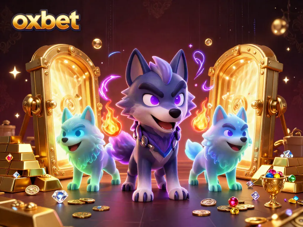 Engage with the thrilling oxbet gaming experience featuring dynamic wolf characters and rich treasure elements.
