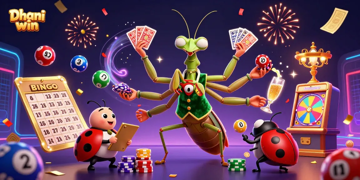 Experience the thrilling excitement of Dhani win with vibrant lottery elements and dynamic gameplay action.