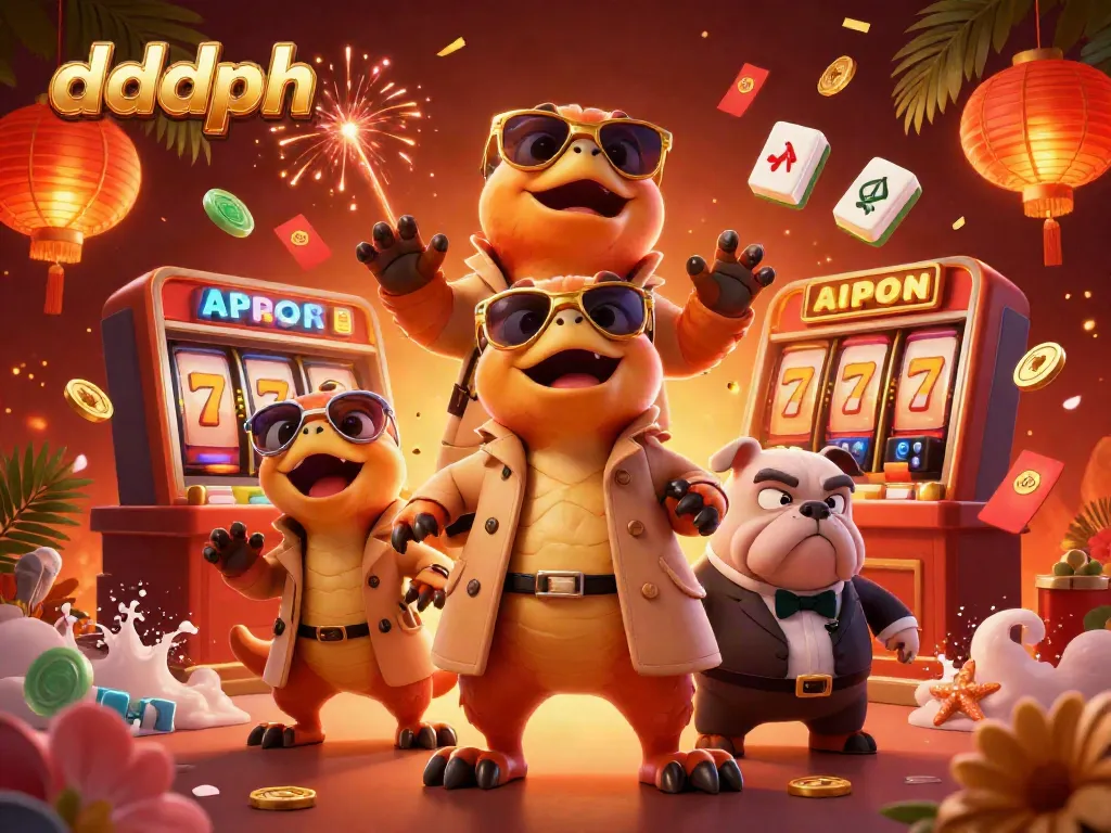 Experience exciting gameplay at dddph with cartoon raptors trying to enter a VIP casino lounge.