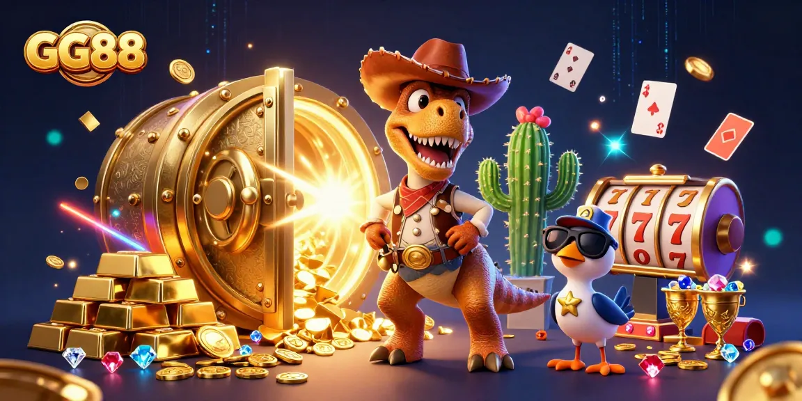 Experience excitement with GG88, where cartoon characters bring vibrant casino action to life!