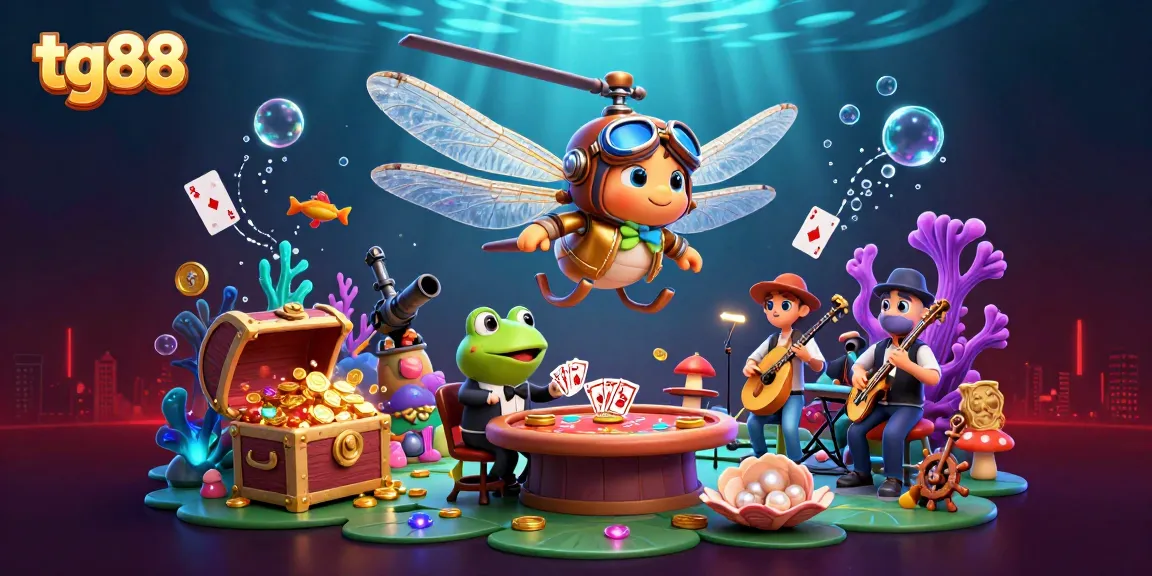 Engage in thrilling gameplay at tg88 with vibrant casino art showcasing dynamic characters in a luxurious setting.