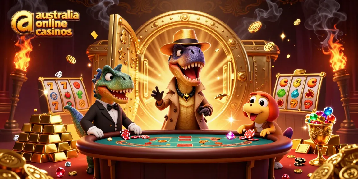 Engage with 3D characters at australia online casinos, focusing on vibrant blackjack action and playful scenes.