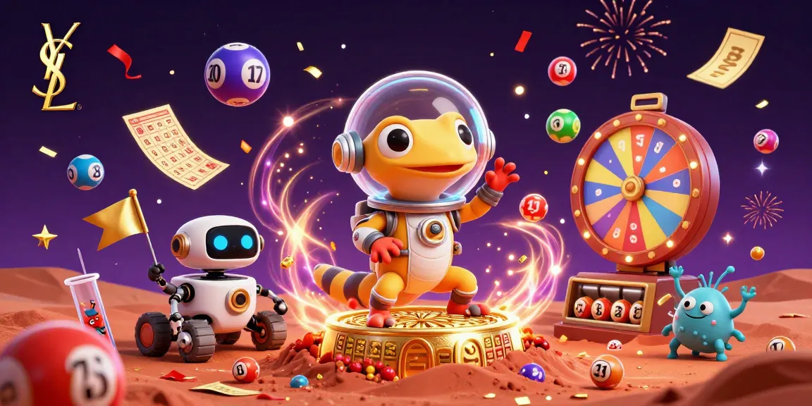 Experience ysl casino fun with colorful lottery elements and a Martian gecko on Mars