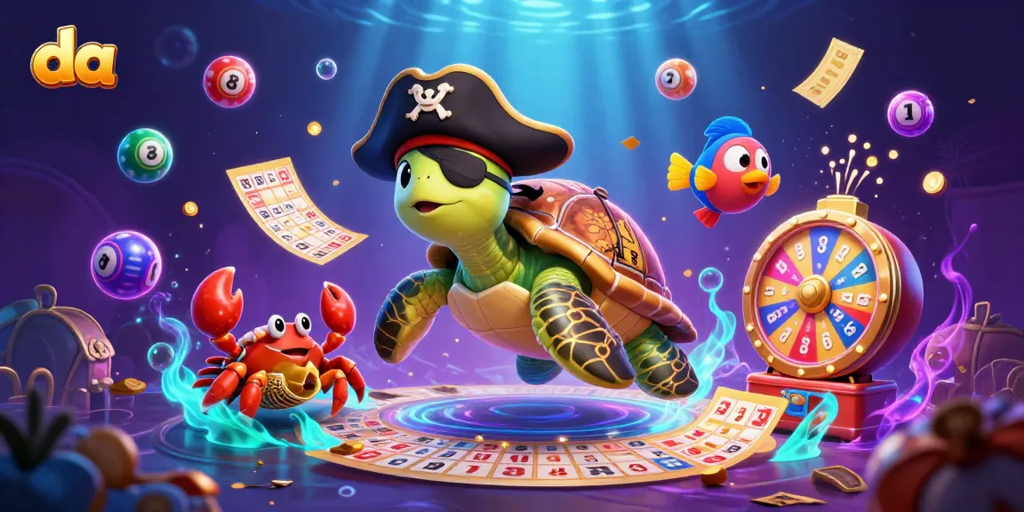 Engage with da's lottery excitement through vibrant 3D cartoon characters and colorful game elements.