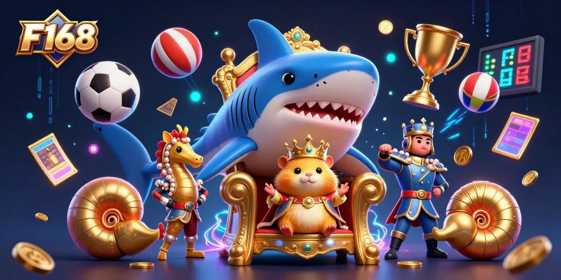 Experience the thrill of F168 with a powerful golden hamster king and dynamic sports elements.