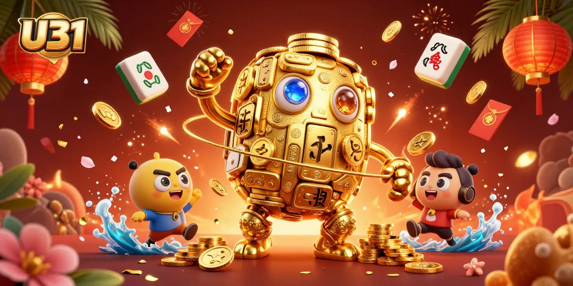 Engage in thrilling gameplay at U31 with an ancient golden golem, dynamic elements, and vibrant casino themes.